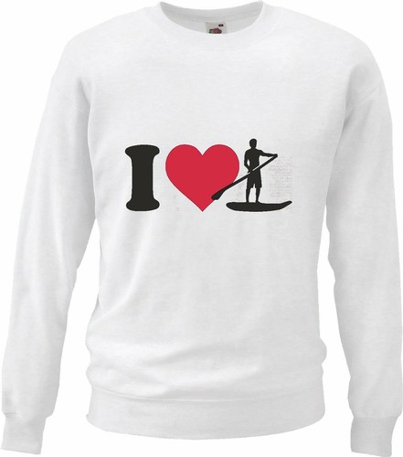 Sweatshirt love kajak fahren - sweatshirt,