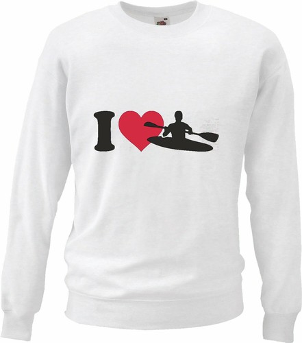Sweatshirt love kajak - sweatshirt, i